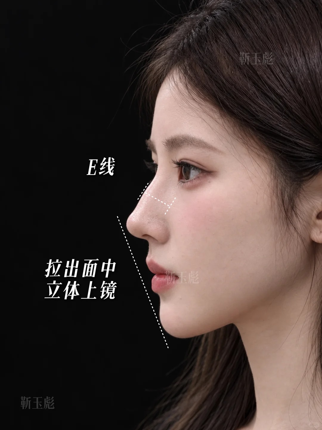 立体感直鼻微翘微起伏👃 2